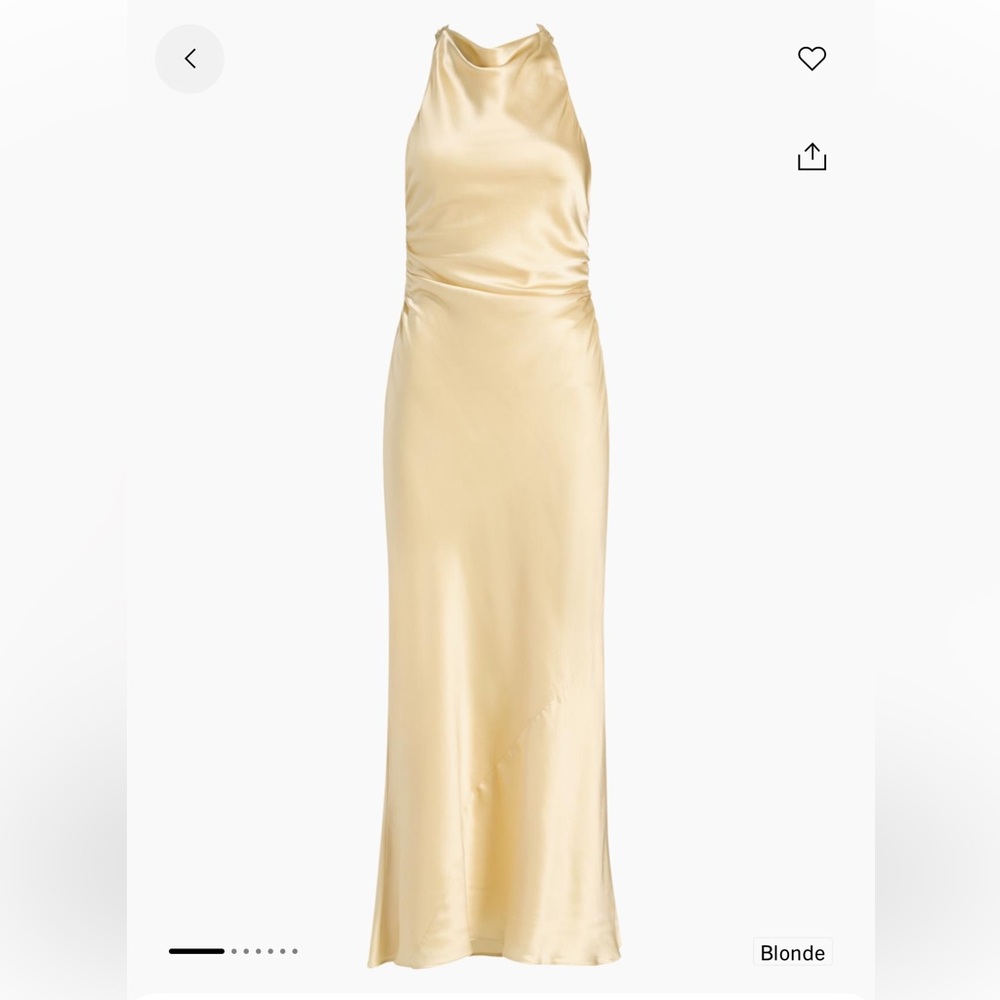 Reformation cassette silk dress